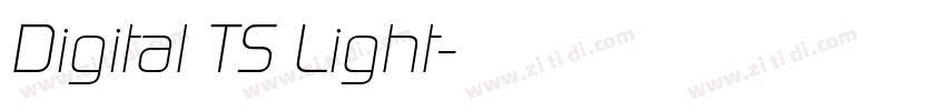 Digital TS Light字体转换
